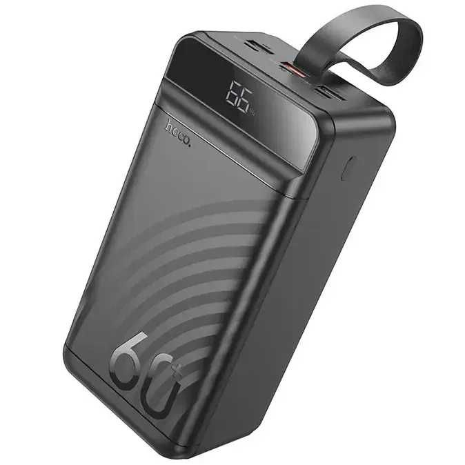 ПавербанкHOCOJ123C60000mAhшвид.заряд.22.5W  3USB/Type-C,QC22.5W+PD20W