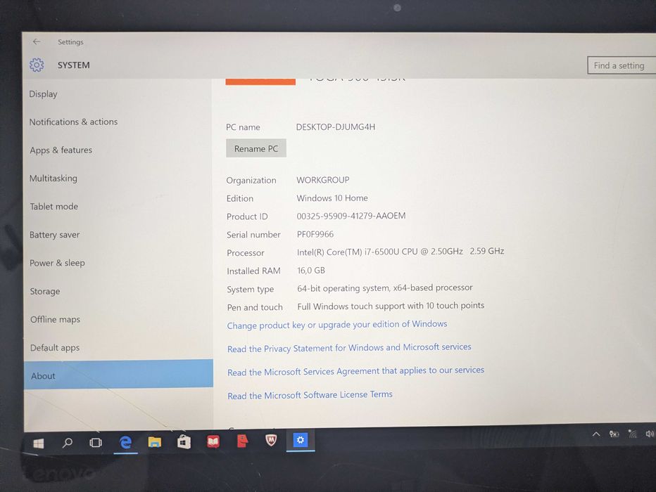 Lenovo Yoga 900 13ISK Intel I7, 16gb ram -  czytaj opis
