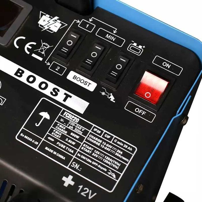 Prostownik booster do akumulatorów samochodowych 12V / 24V rozruch