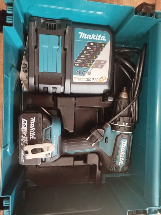 Wkrętarka udarowa Makita DHP 485 LXT BL 18V zestaw