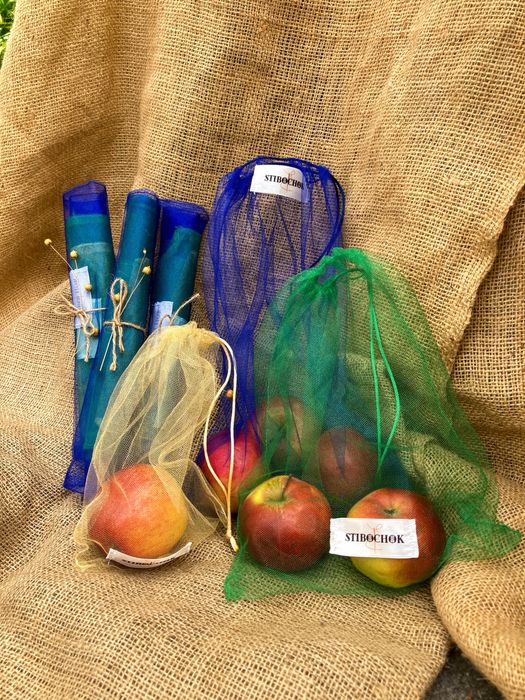 Багаторазові мішечки для продуктів, набір з 3-ох шт