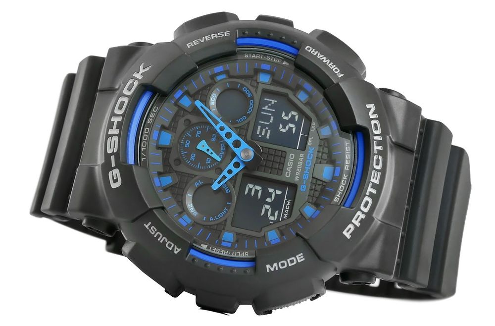 zegarek męski casio g-shock ga-100-1a2er + box