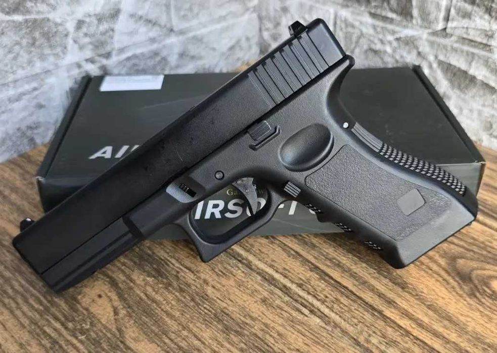 Дитячий металевий пістолет Глок 17 Glock Vigor V20 метал кульки 6 мм