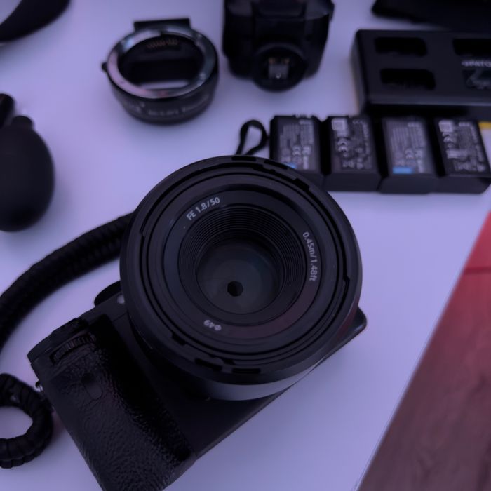 Aparat Bezlusterkowiec Sony A7 ii body ILCE-7M2 zestaw akcesoriów