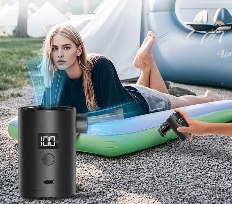 Elektryczna pompka do materaca piłki basenu akumulatorowa usb