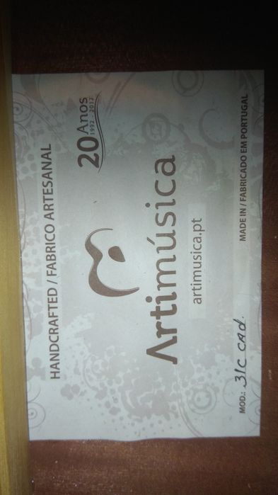 guitarra criança tamanho 3/4 ARTIMUSICA violão