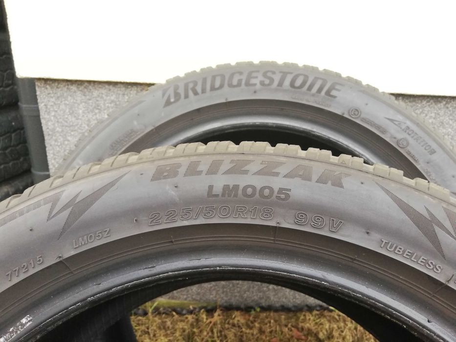 4 opony zimowe Bridgestone 225/50R18, bieżnik ok 6mm.