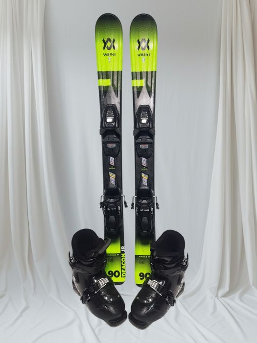 KOMPLET Narty Volkl Deacon JR 90 cm  + Buty Tecnica 30 cm