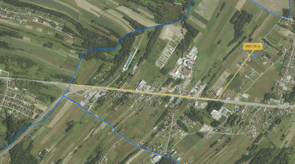 Piękna działka w pełni uzbrojona, 934 m², Ładna gm. Skrzyszów, 2,5 km od Tarnowa - Widok 3