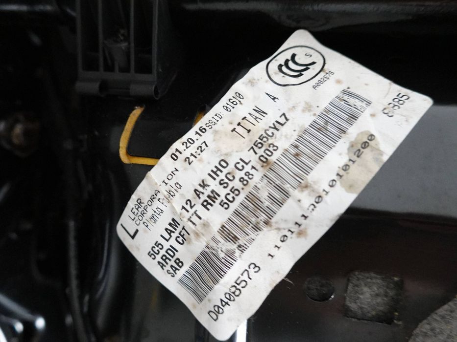 vw beetle 5c fotel lewy przód przedni kierowcy oryginał