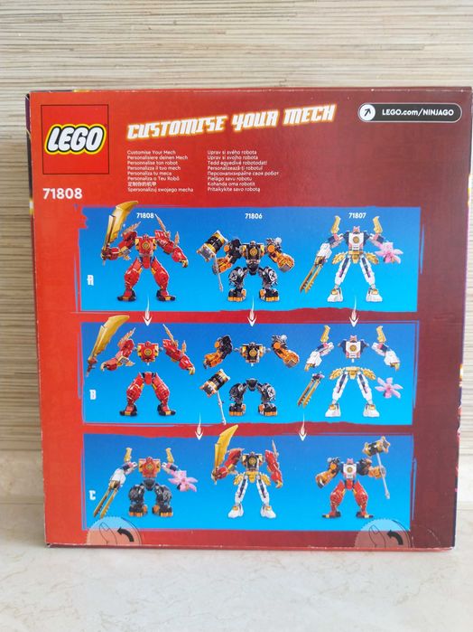 HIT Lego Ninjago ruchomy robot mech żywiołu ognia Kaia 71808 KURIER