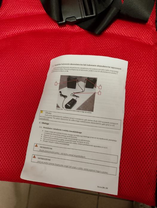 Wózek inwalidzki elektryczn(używany pare razy)