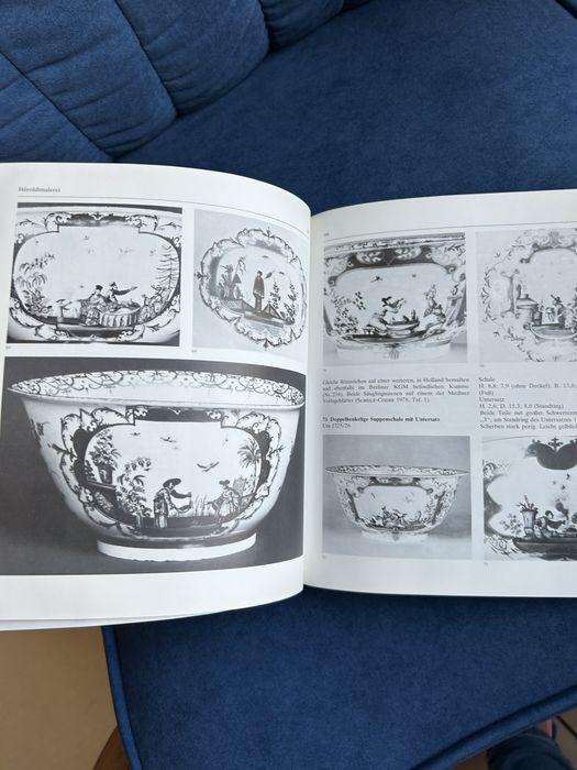 Meissen kamionka  i porcelana XVIII w.