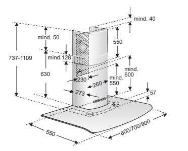 Exaustor Bosh de parede 90cm