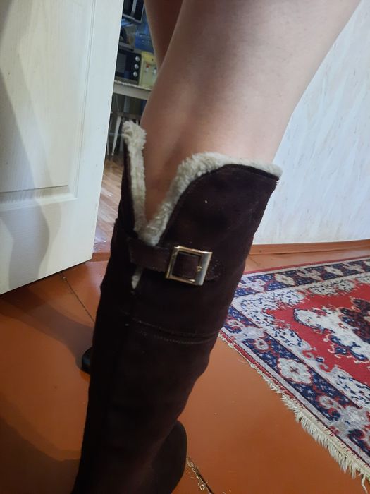 Ботфорти замшеві