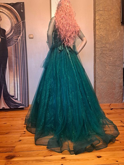 Zjawiskowa sukniaR34 Paradise Glamour Emerald Na studniówkę Polski pro