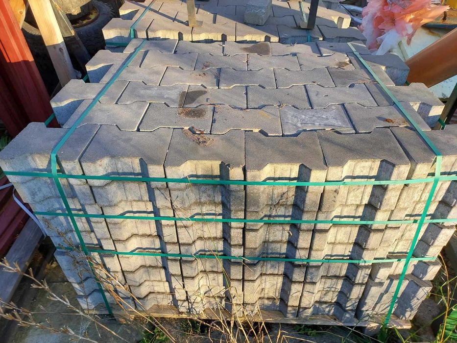 Kostka brukowa Polbruk Tetka behaton 8 cm Szara Gładka Nowa plac Rumia
