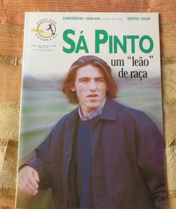 Revista futebol Jogo Estrelas 1996 - Sá Pinto um Leão Raça