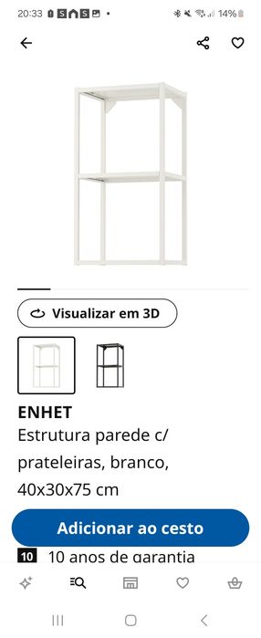 Estante Ikea branca
