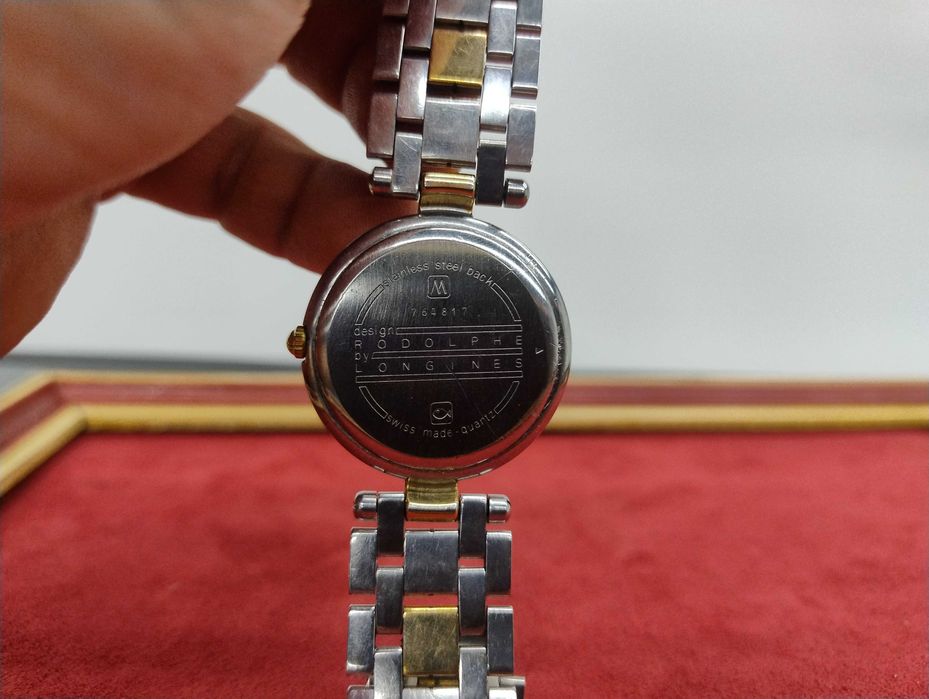 Ciekawy Zegarek Longines & Rodolphe Ref 752817 model stal Vintage Swiss