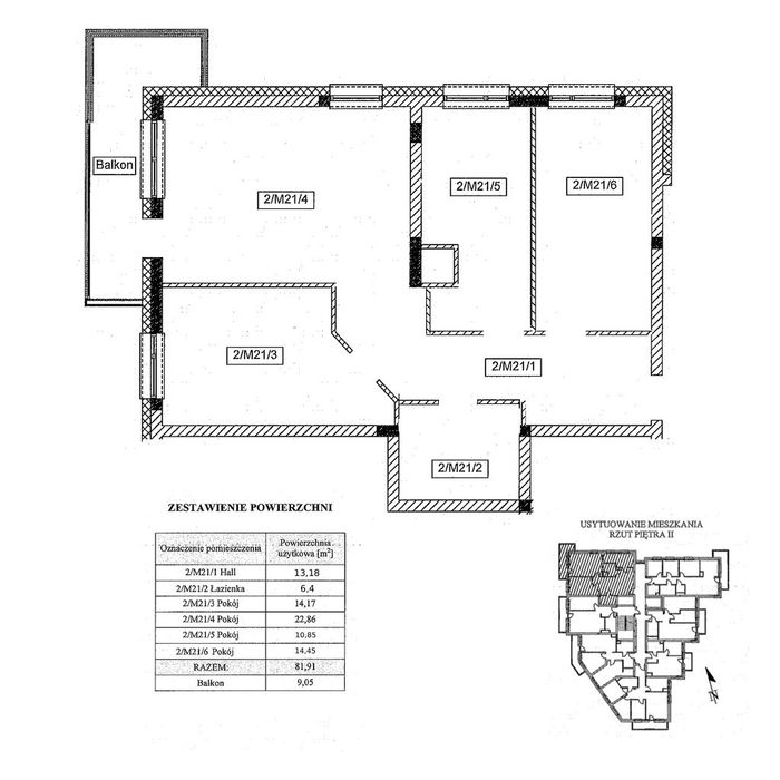 Mieszkanie 81,91 m² ul. Solińska , os. Projektant