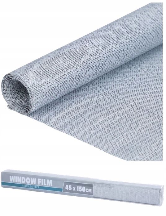 Samoprzylepna folia okno efekt tkaniny antyrefleksja MAT 45 x 150 cm
