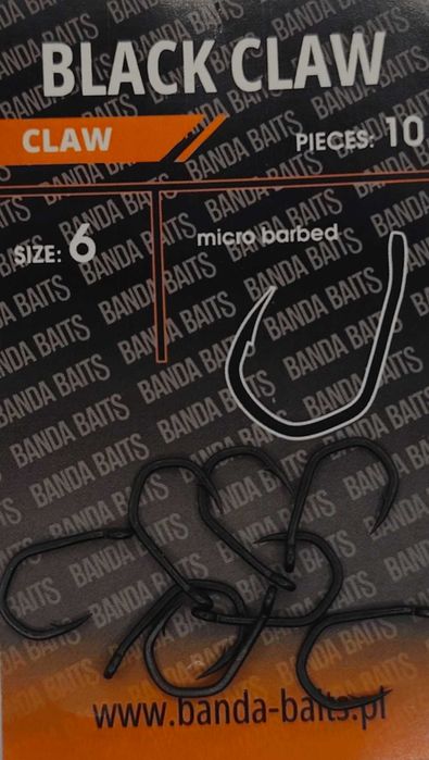 Haczyki Black Klaw nr 6