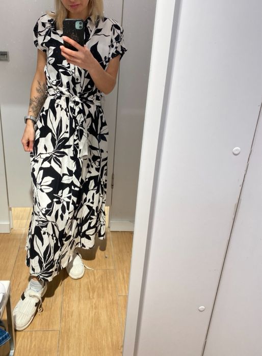 Плаття сарафан довгий легка тканина сукня літня максі довга