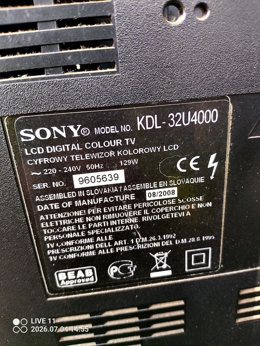 Telewizor Sony Bravia,32 "