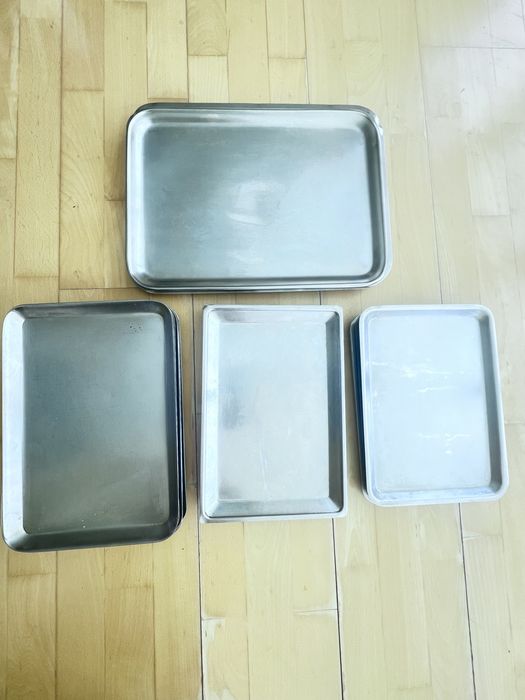 Tabuleiros em inox vários tamanhos