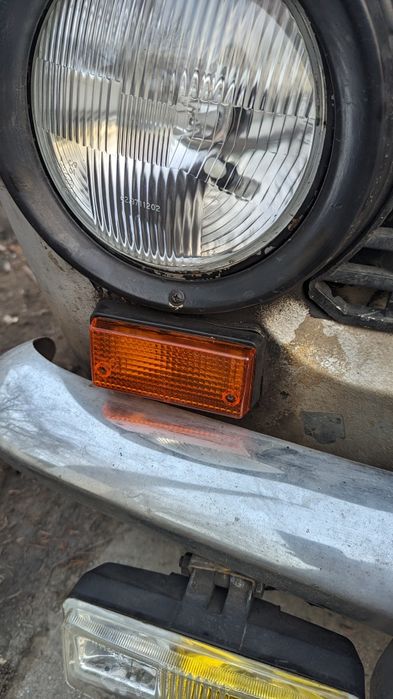 Комплект стекло подфарников поворотов жёлтое ваз 2101, 21011 СССР