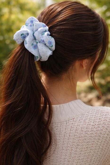 Scrunchie do włosów Standard Niezapominajka