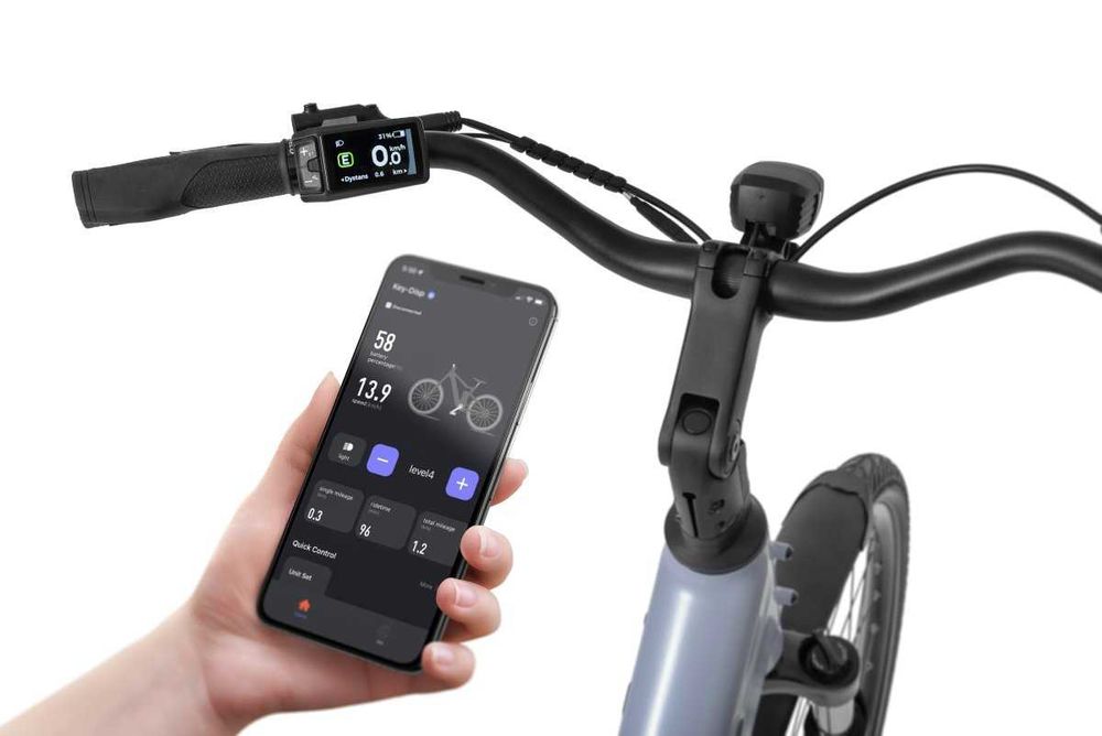 Rower Elektryczny ECOBIKE LX 100 Automatic Pearl