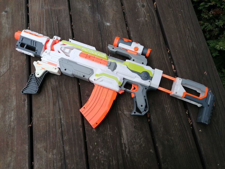 Karabin Półautomatyczny Nerf Modulus ECS-10 + Nerf Ionfire Bolesław ...