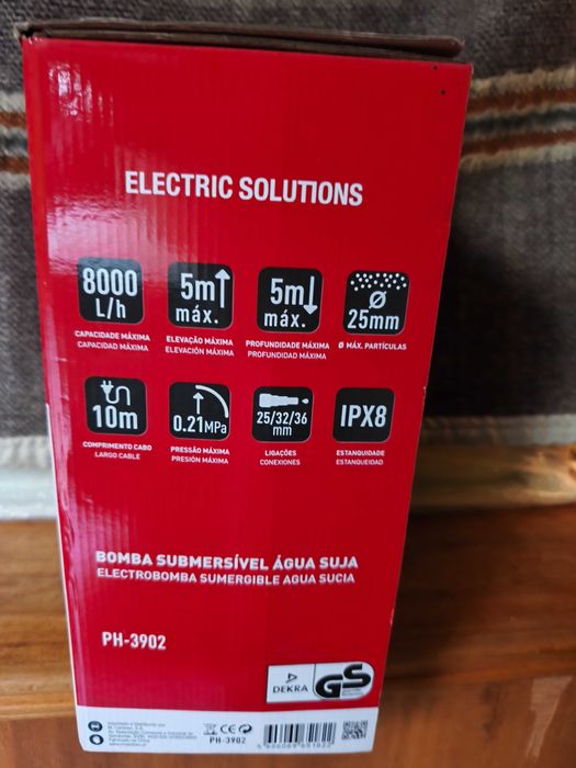 Bomba submersível de água suja Mantools 400w