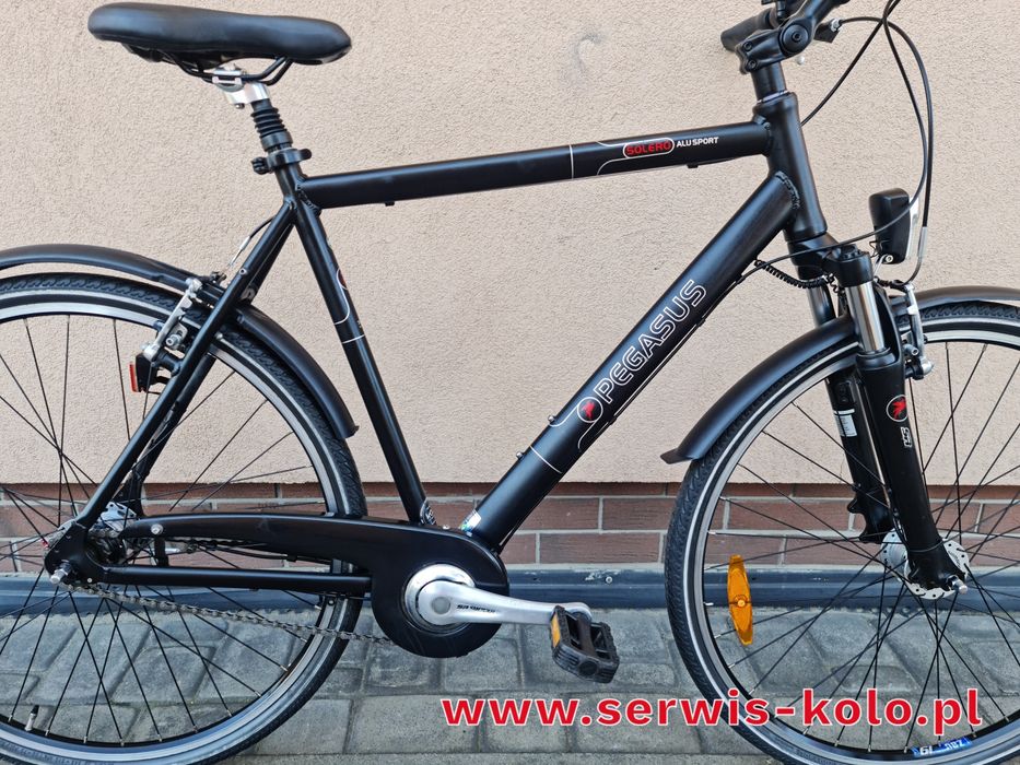 Rower męski miejski CROSSOWY PEGASUS koła 28 SHIMANO NEXUS aluminium