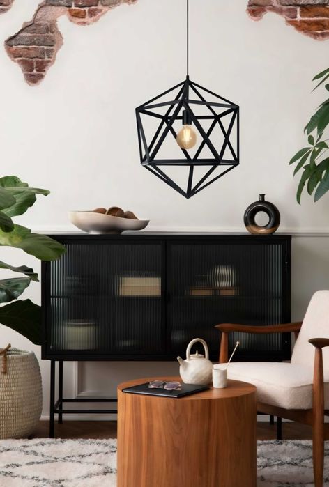 Lampa wisząca w kształcie rombu w stylu vintage Eglo Embleton