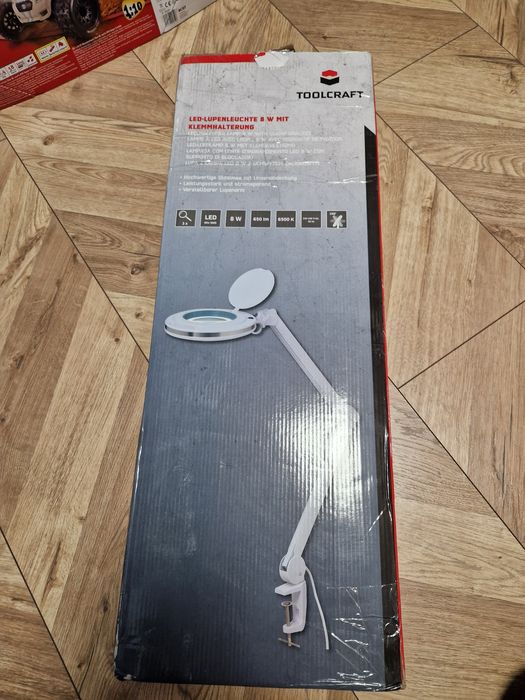 Lupa z oświetleniem LED TOOLCRAFT 3 x 127 mm