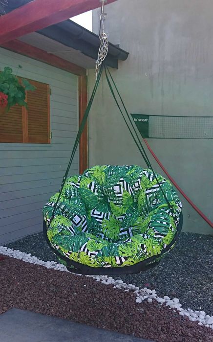 Poduszka do bocianiego gniazda, huśtawka.