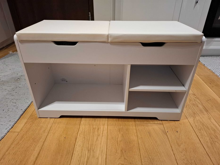 Szafka na buty biała drewniana