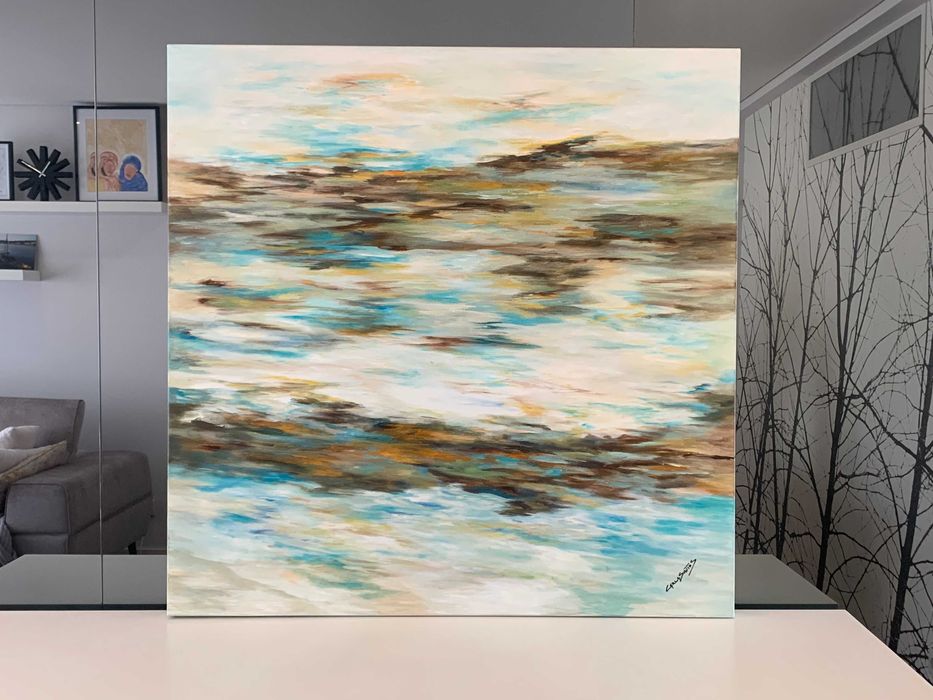 Quadro Pintado a Óleo 
Abstrato