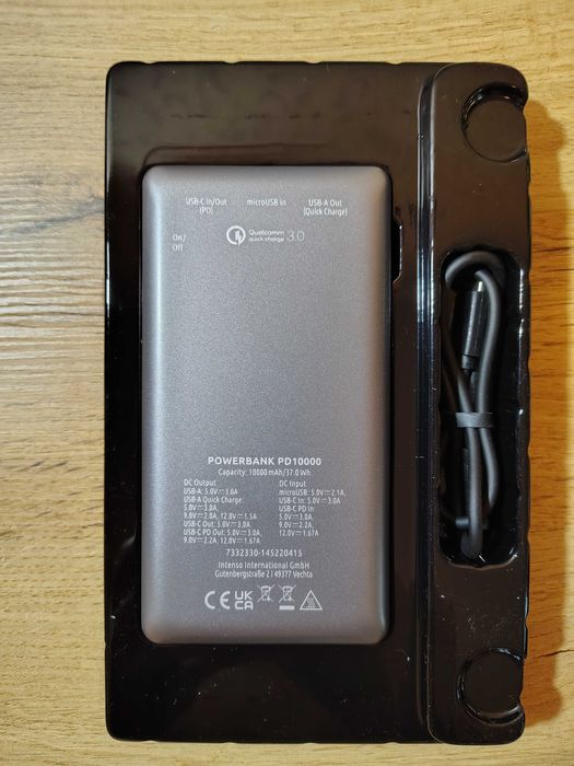 Пауэрбанк Intenso PD10000 (10000 мАч, Quick Charge 18 Вт, Power Delivery 18 Вт)