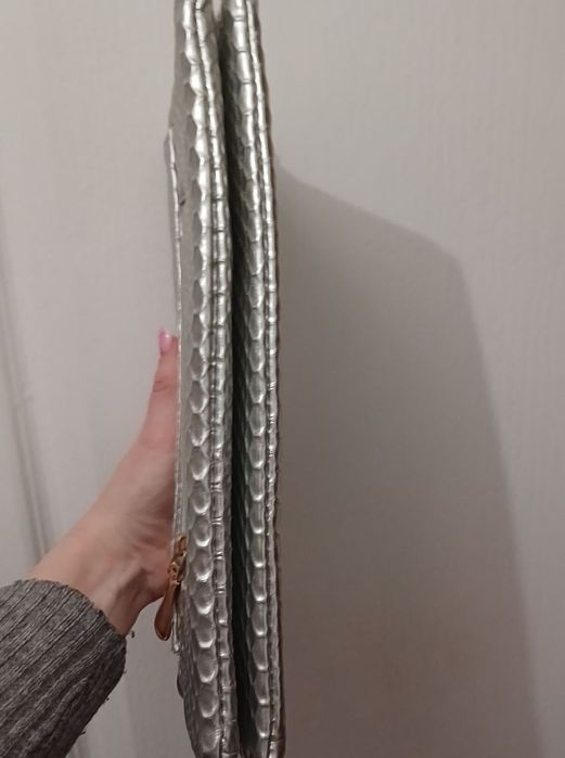 Клач сумка сріблястого кольору