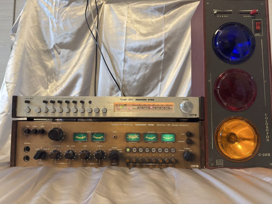 Odbiornik  Radiowy Radmor 5102 + tuner Radmor 5122 +colorofon c-230B