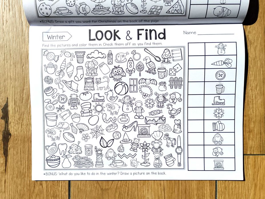 Książeczka edukacyjna Look and Find – Objects