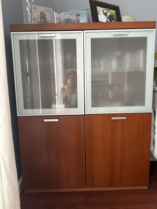 Conjunto Móvel de sala e louceiro em cerejeira