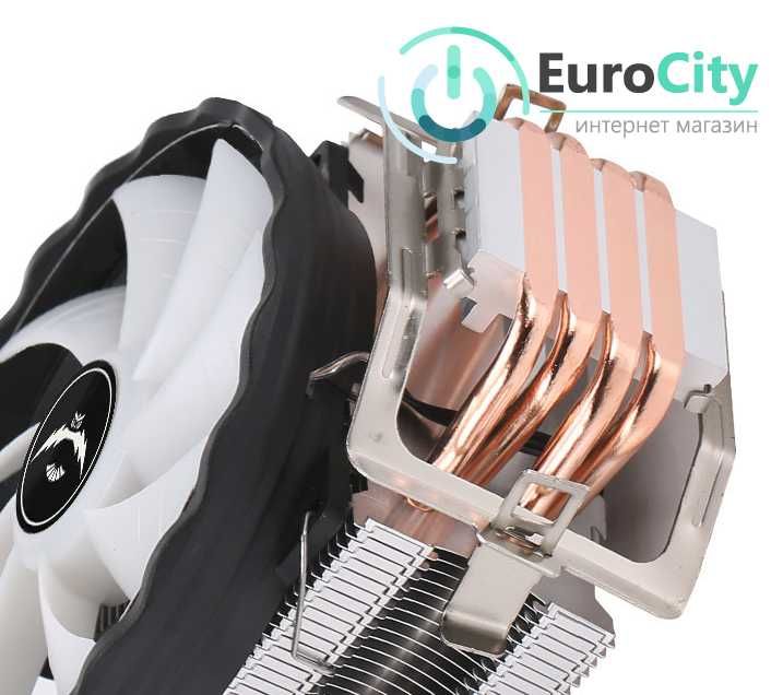 Кулер башня для процессора QiuzAim QZ810-RGB-PWM 4-pin (TDP-140 Вт)