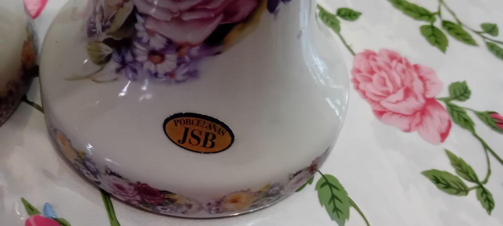 Castiçais Porcelana JSB Portugal