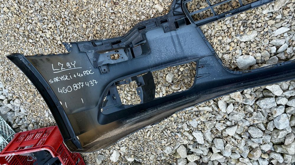 Zderzak przedni SPRYSKI LZ9Y Audi A6 C7 4G 4G0 11- przedlift ORYGINAŁ