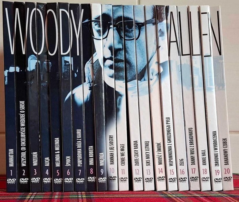 Kolekcja filmów Woody Allen – Komplet 20 tomów DVD + Książki (Agora)